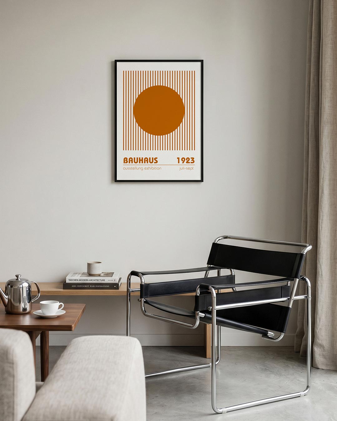 Cirkel en lijnen Poster