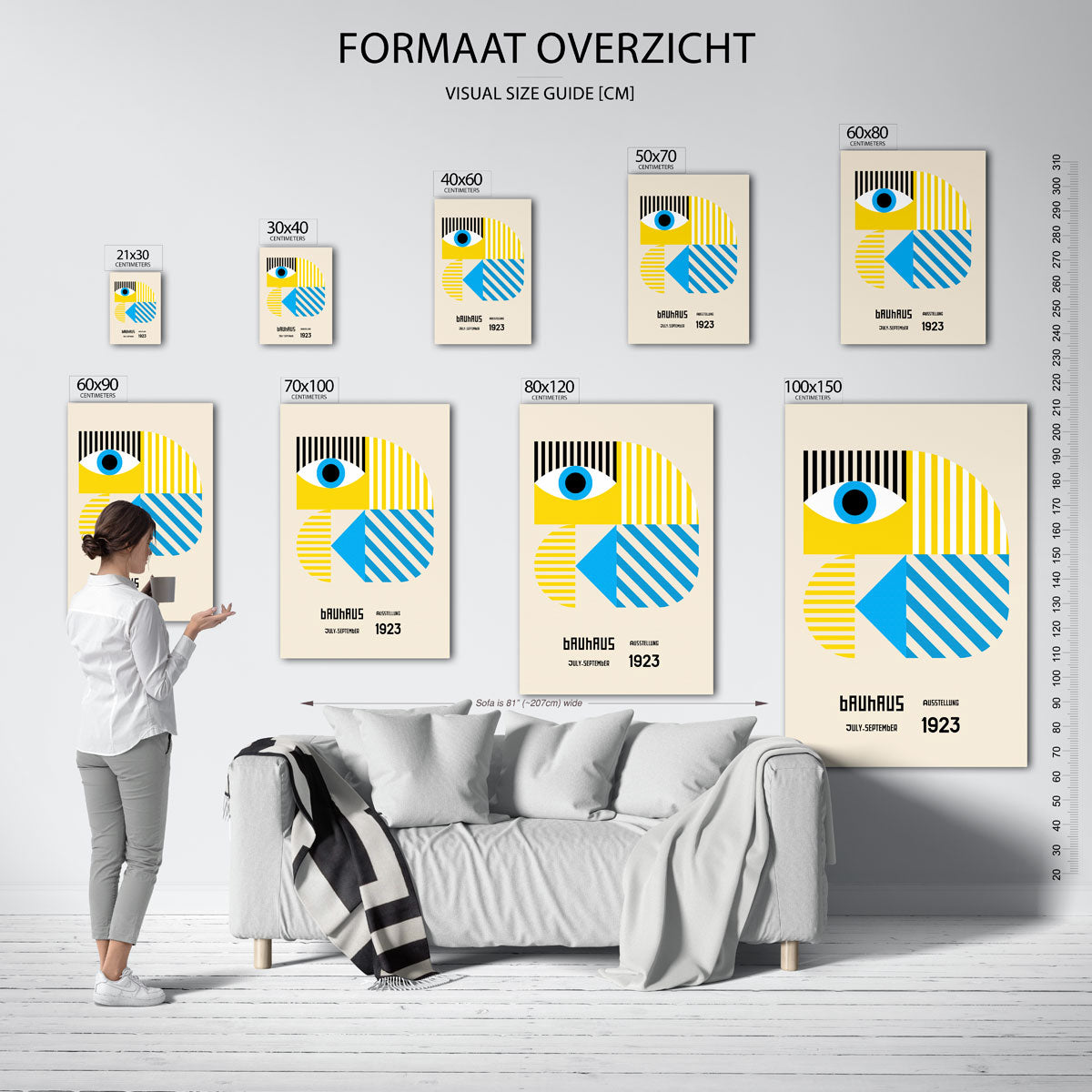 Vorm en kleurvlakken Poster