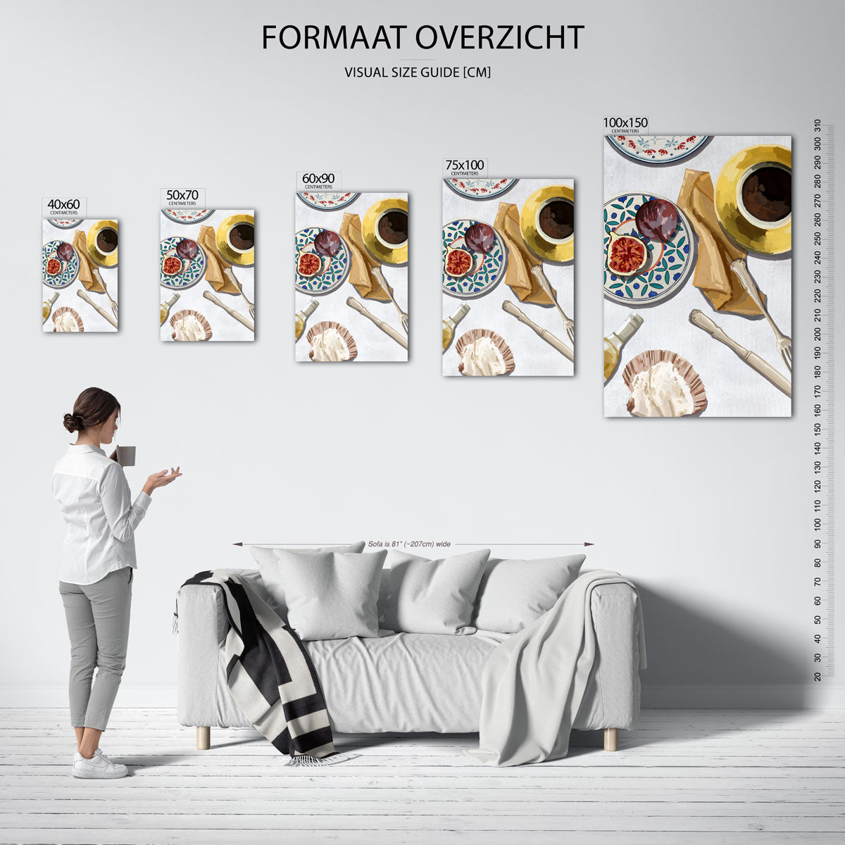 Eettafel compositie Kunstwerk