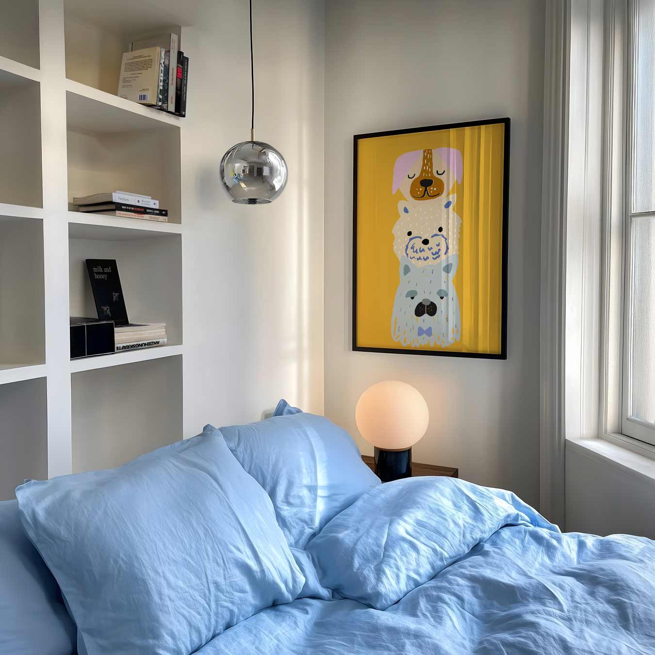 Schattige Honden Trio Poster-WallArtistic