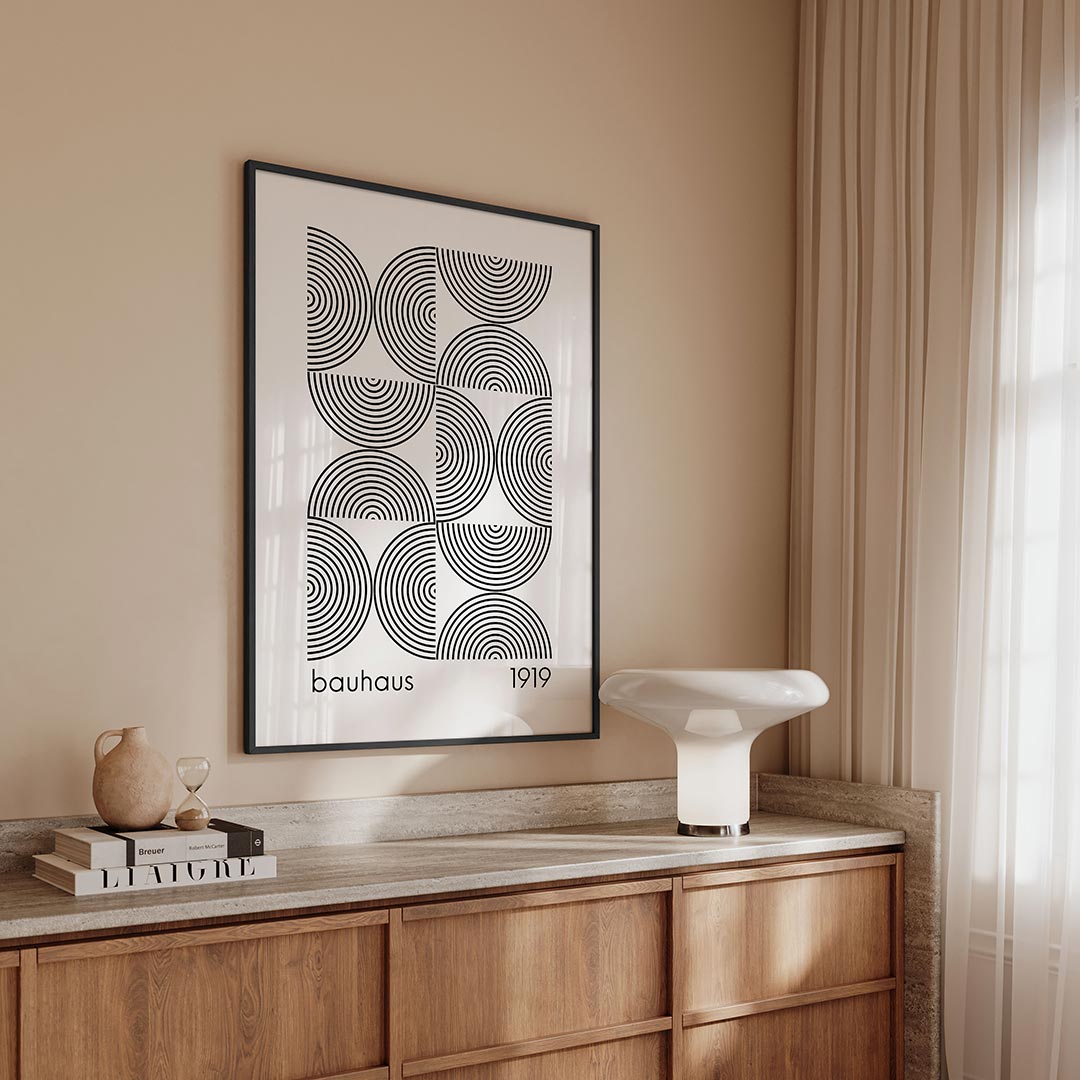 Cirkelpatroon ritme Poster