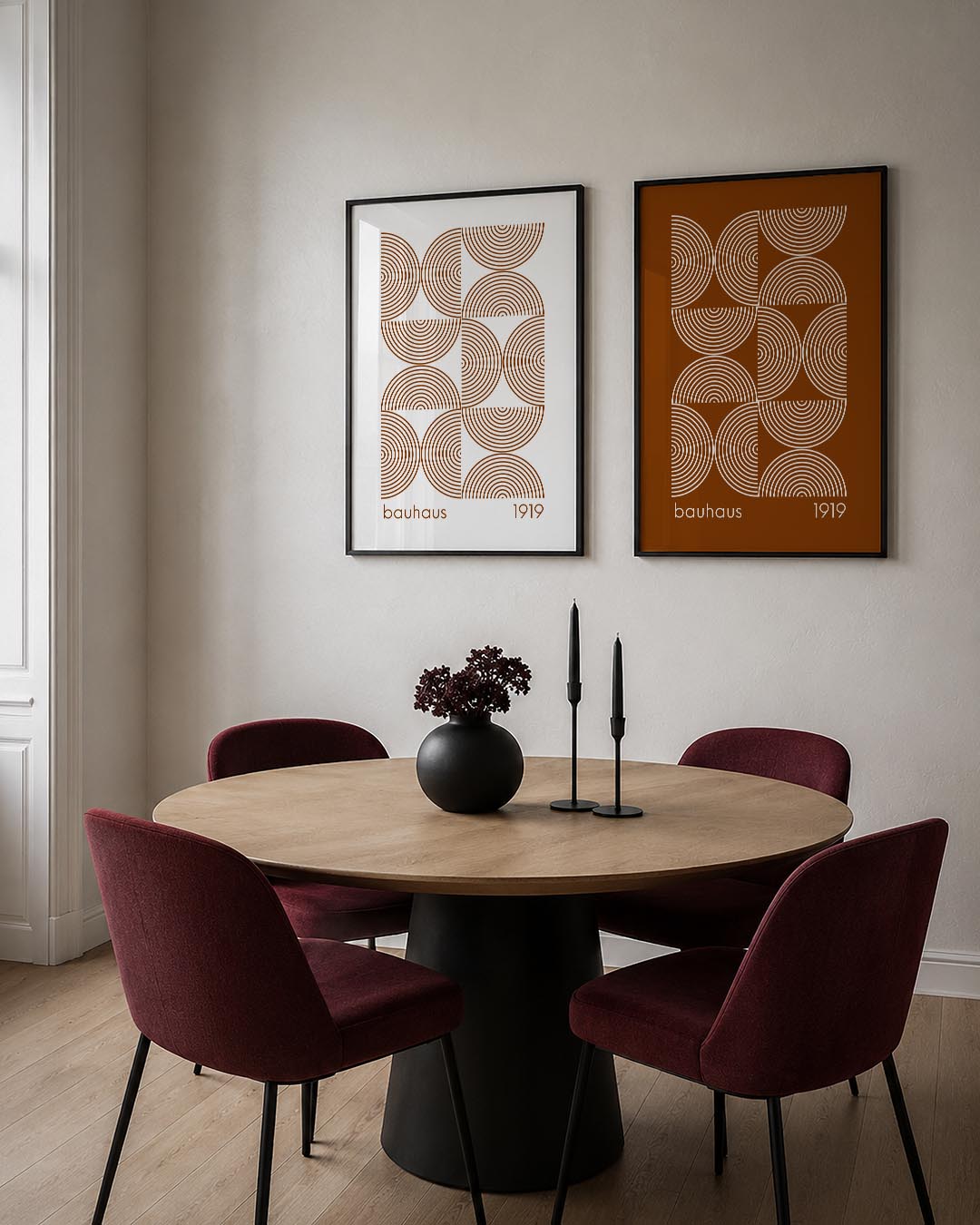 Cirkelritme en lijnen Postersets
