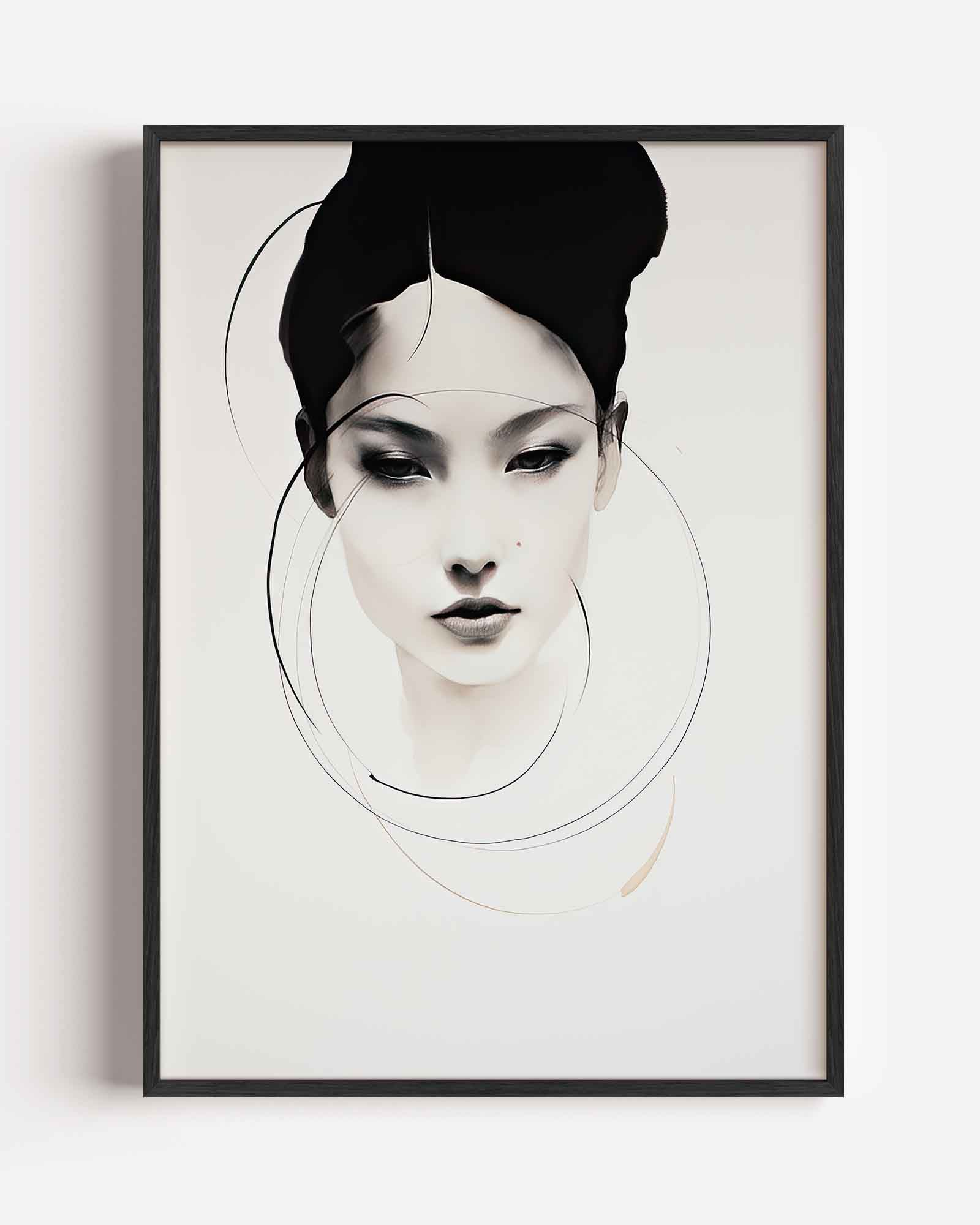 Minimalistisch portret Poster