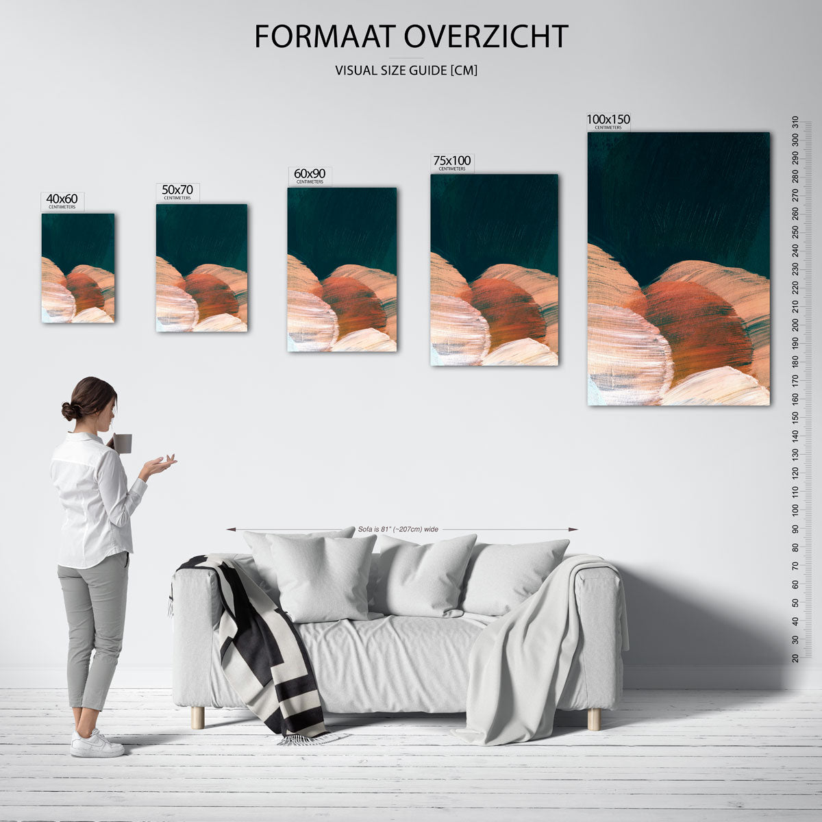 Kleurencompositie Kunstwerk