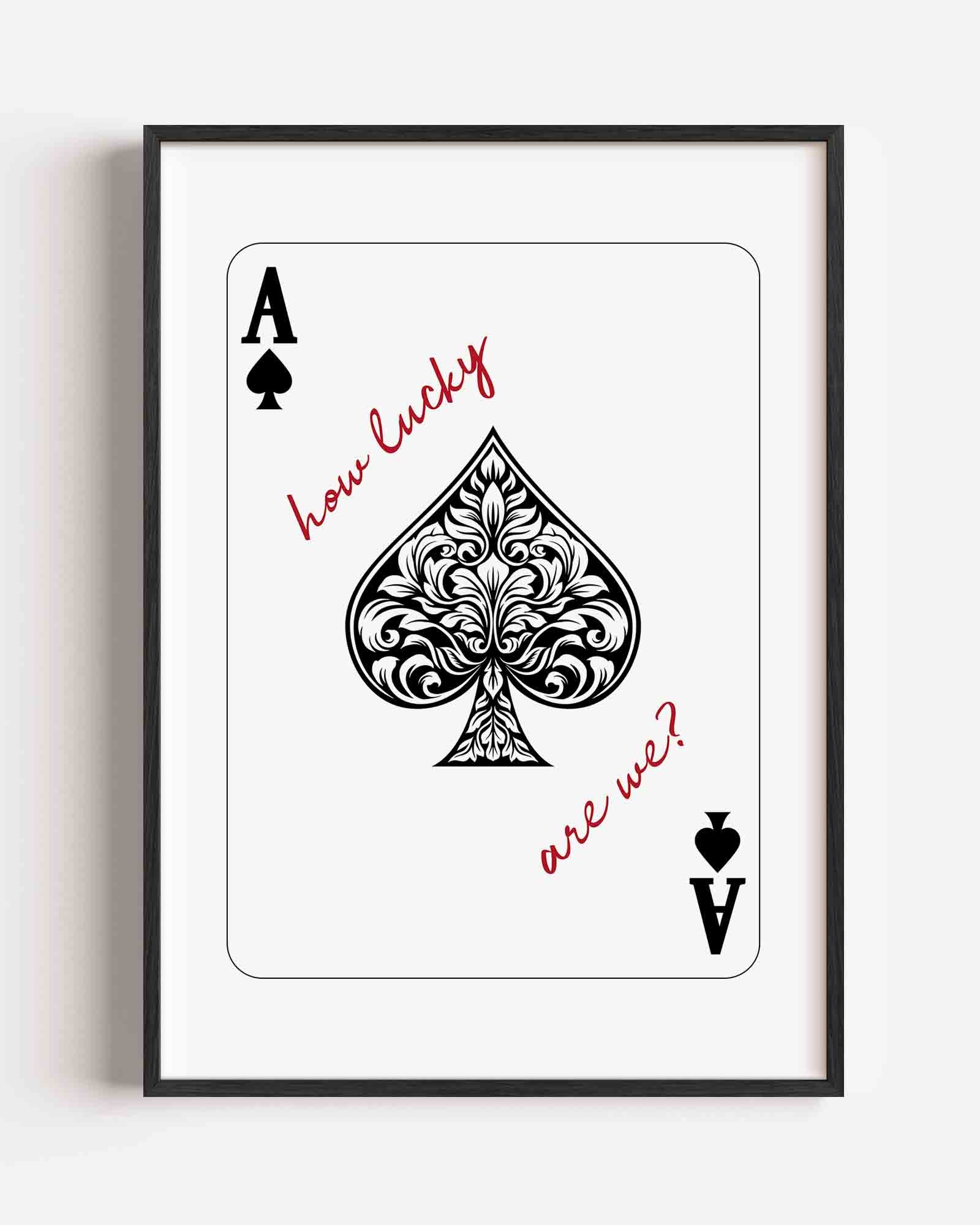 Schoppen aas Poster