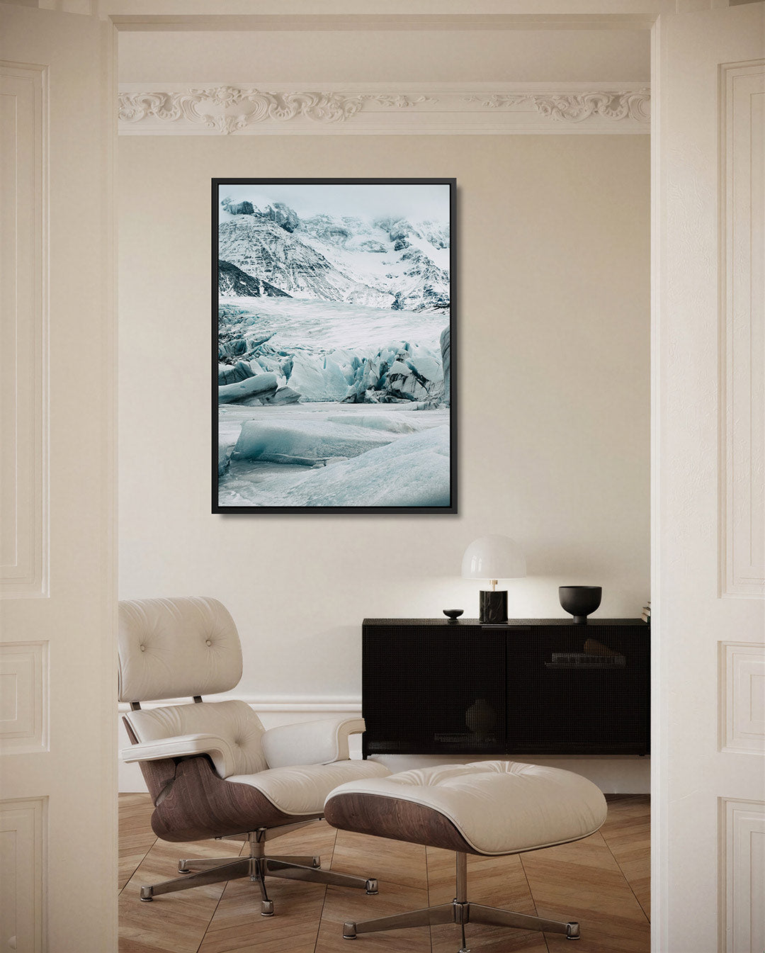 Ijslandschap panorama Kunstwerk