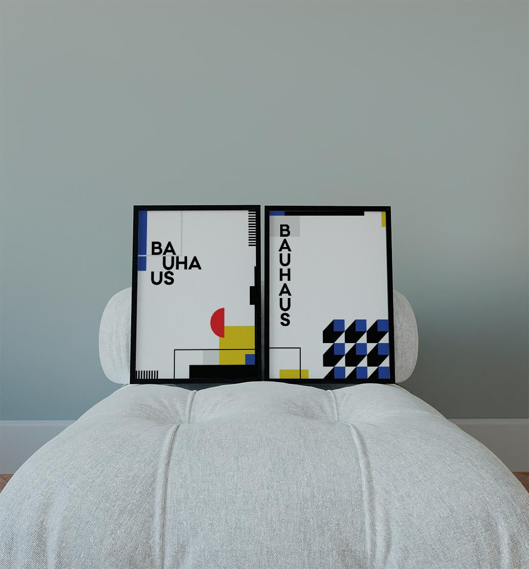 Vormen en kleurvlakken Posterset