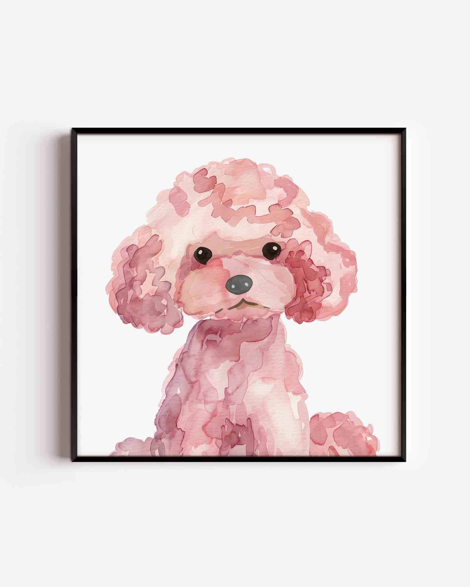 Roze poedel Poster
