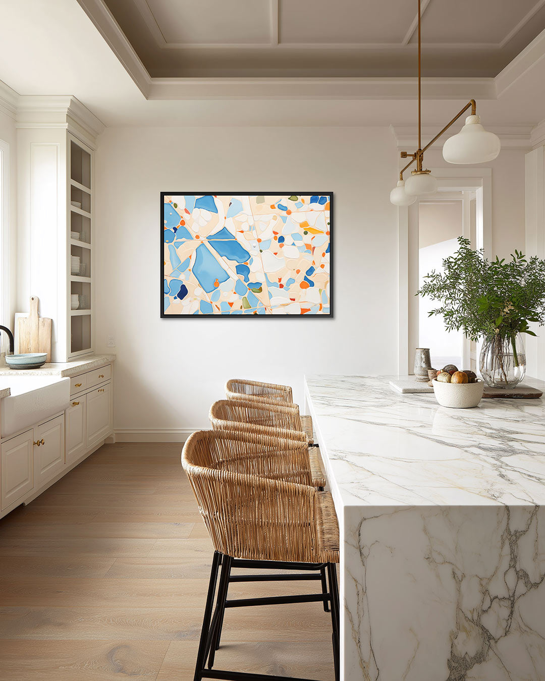 Vormenspel in kleur Kunstwerk