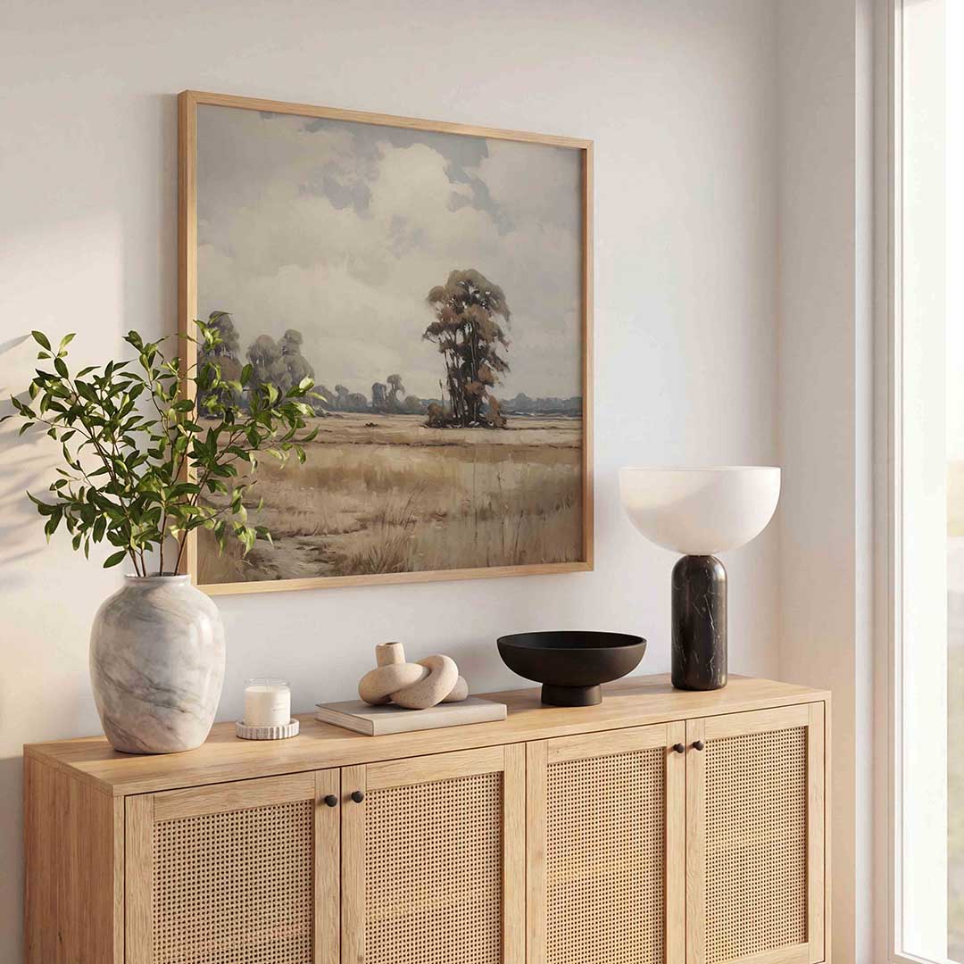 Landschap met bomen Poster