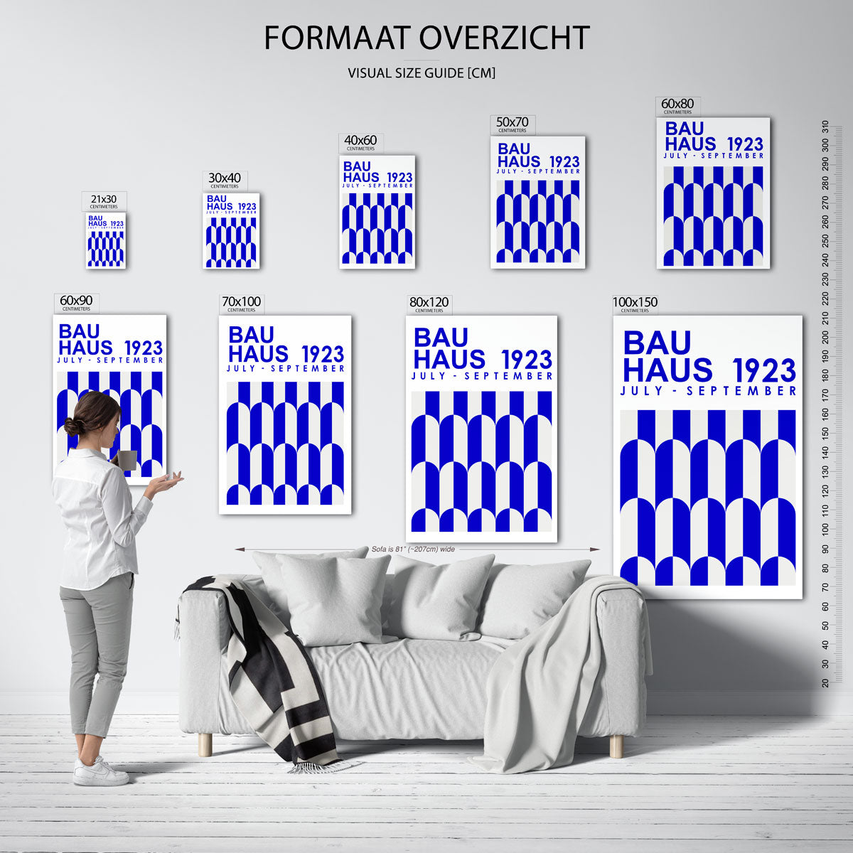 Vormritme en kleur Poster