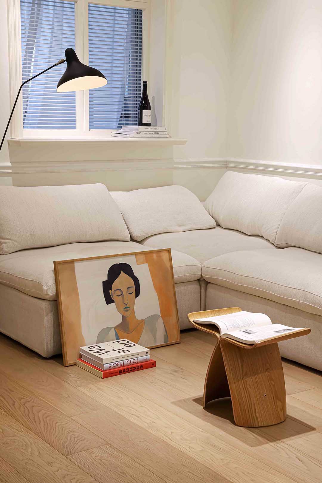 Vrouw met gesloten ogen Poster
