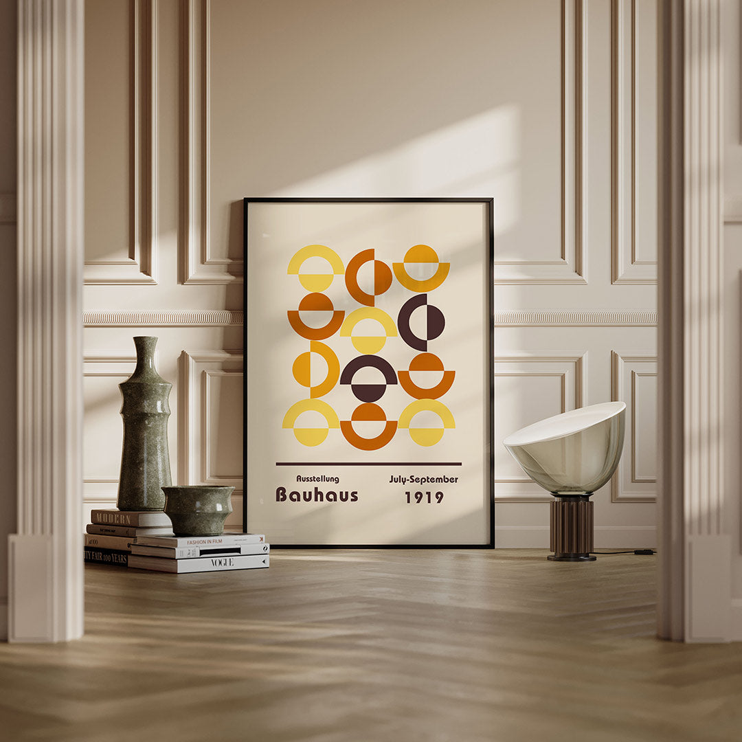 Halve cirkelpatronen Poster