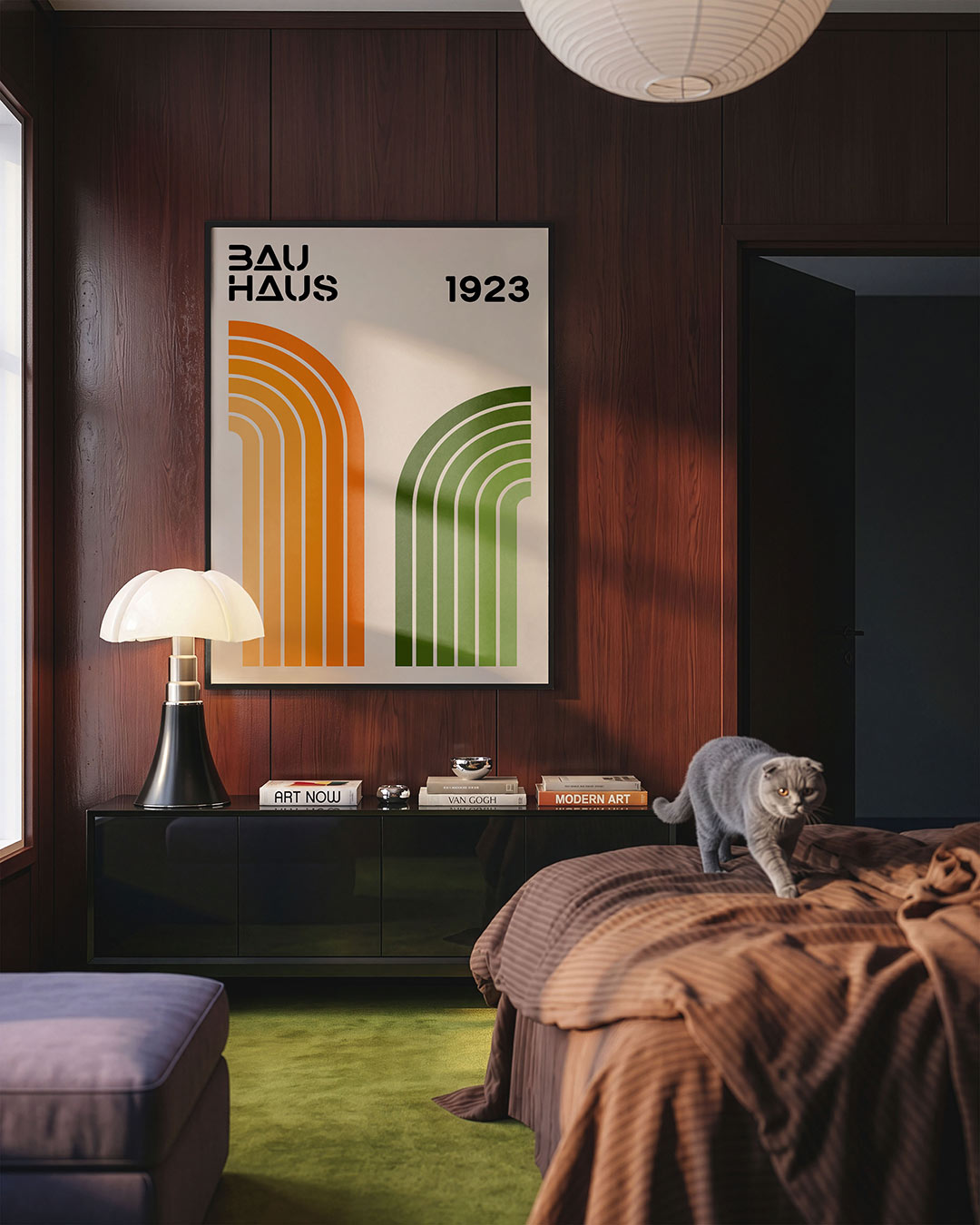 Kleurvlakken en lijnen Poster