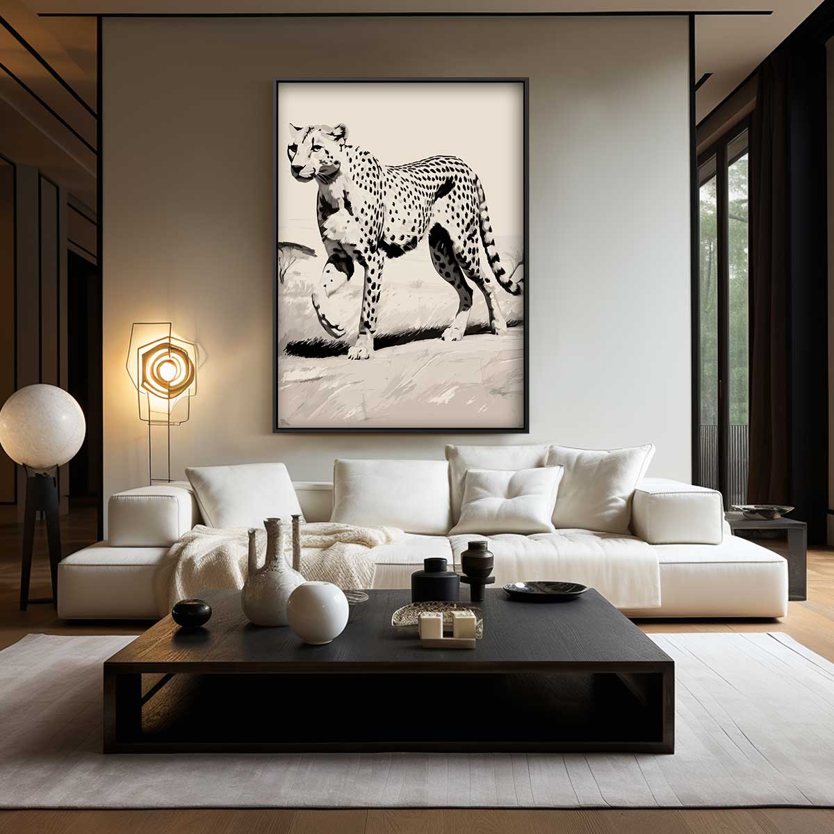 Majestueuze Jachtluipaard Kunstwerk