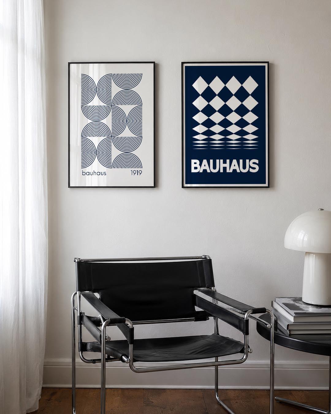 Cirkelritme en lijnen Posterset