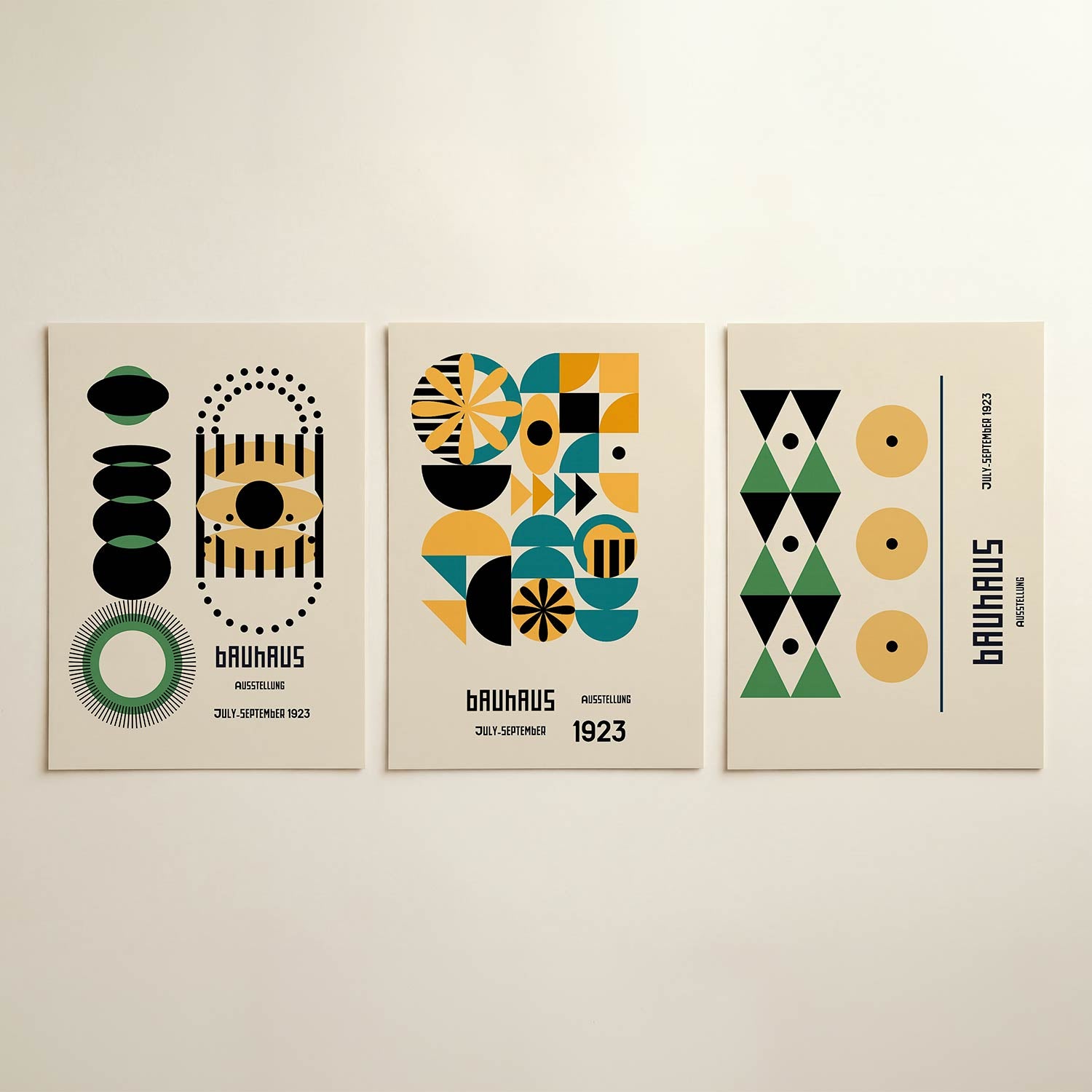 Vormen en vlakkenspel Posterset