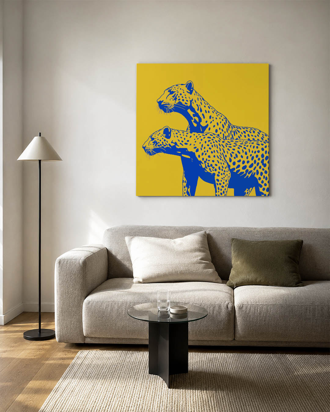 Gestileerde luipaarden Kunstwerk