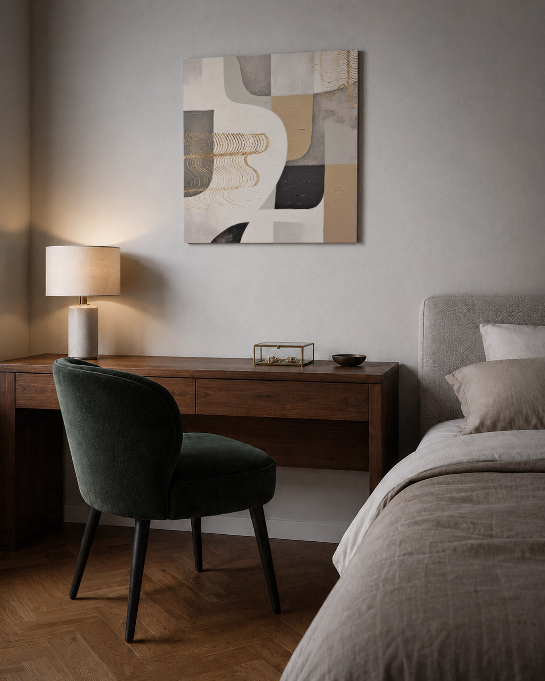 Organische vormen compositie Kunstwerk