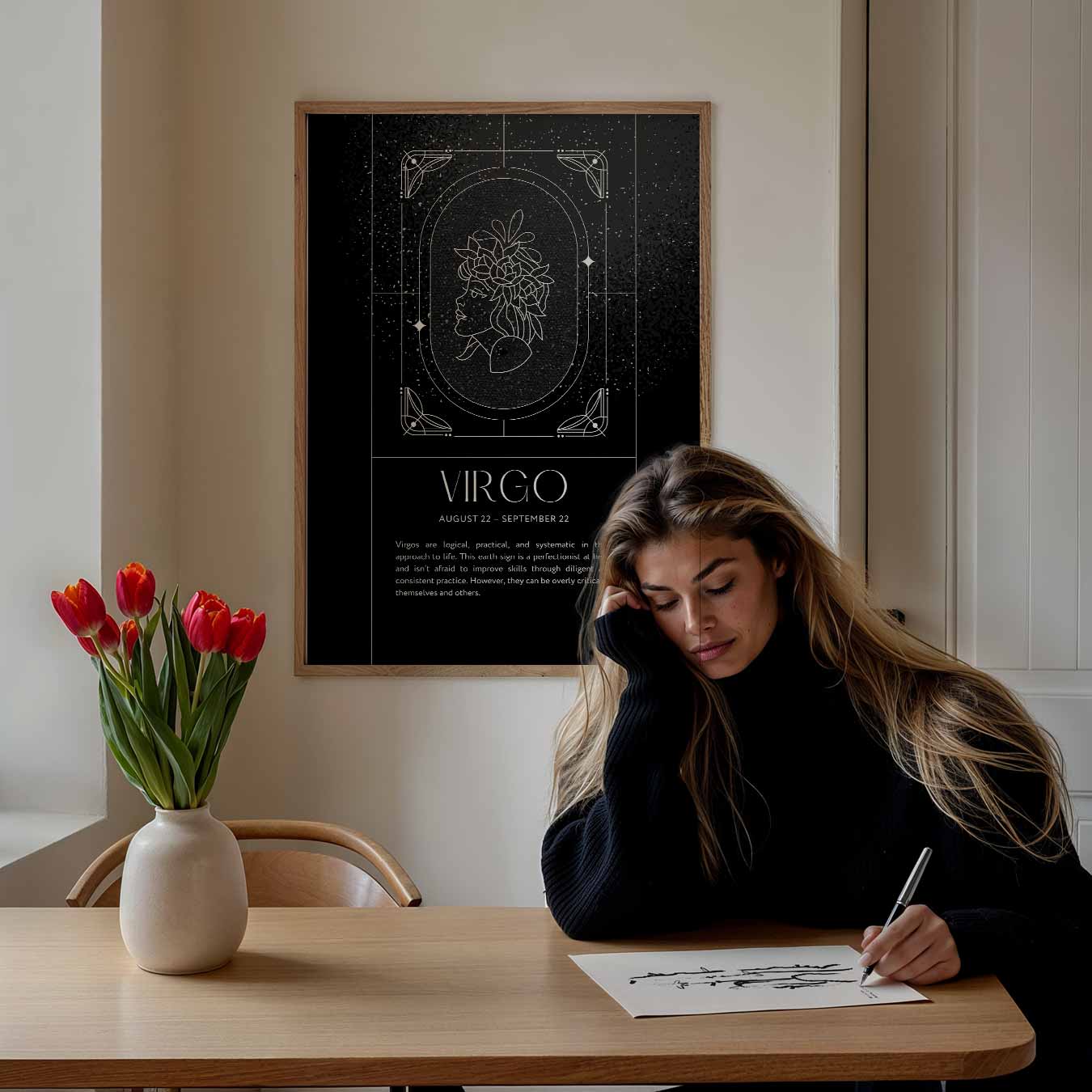 Virgo Sterrenbeeld Poster-WallArtistic