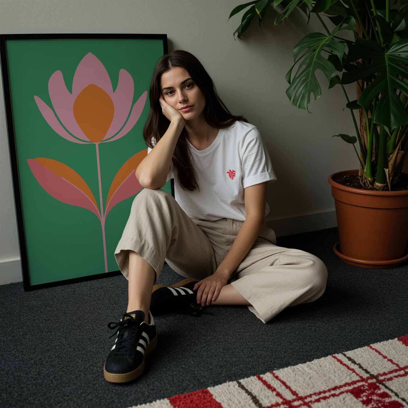 Bloemige Elegantie Poster-WallArtistic