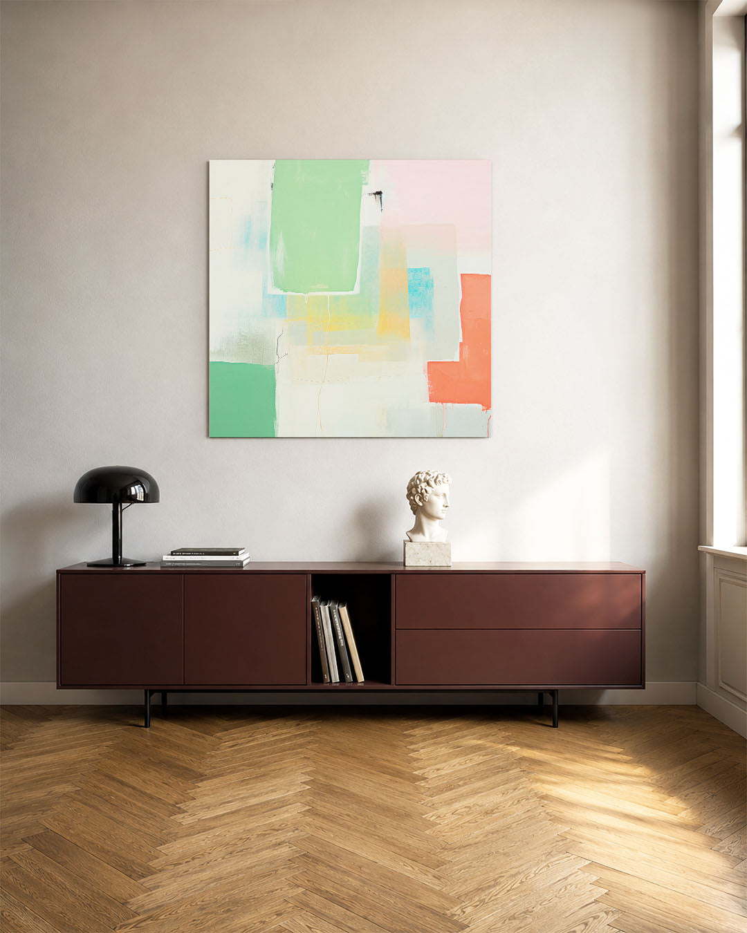 Kleurrijke vlakken Kunstwerk