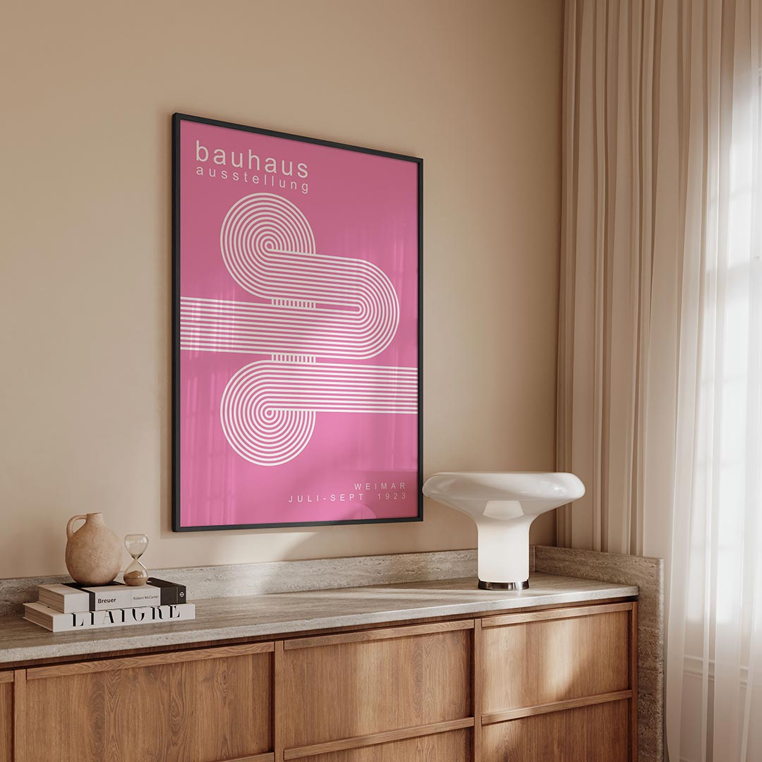 Lijnen en kleurvlakken Poster