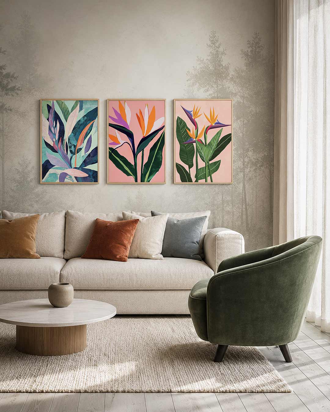 Bladvormen en kleuren Posterset