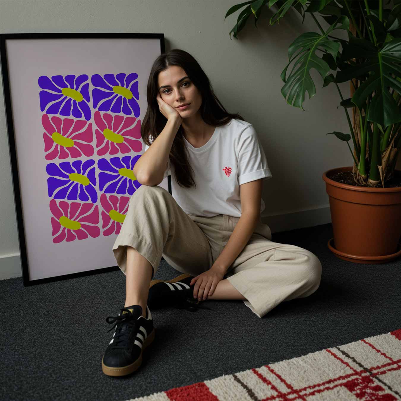 Bloemige Kleurenpracht Poster-WallArtistic