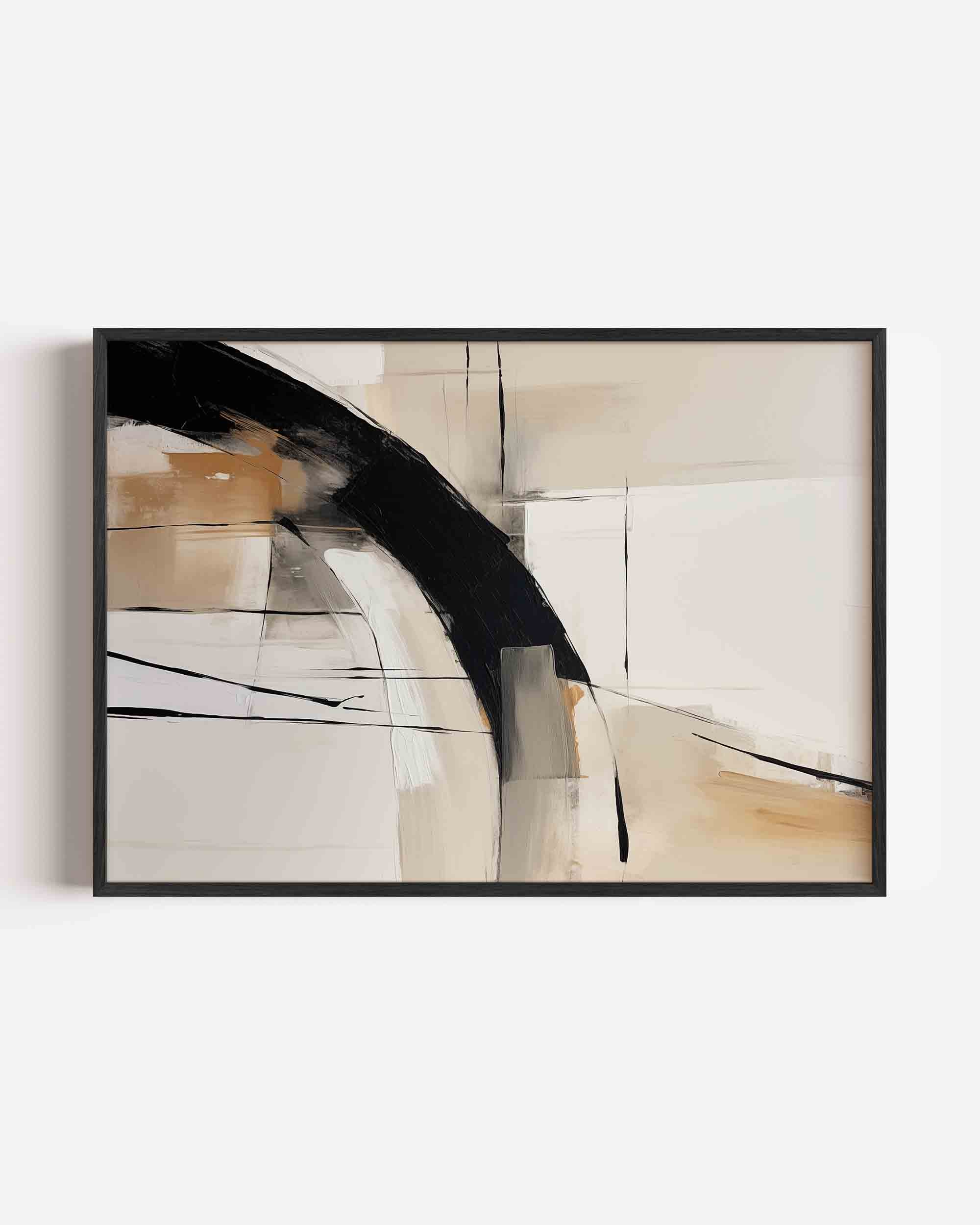 Abstracte lijnen en vlakken Poster