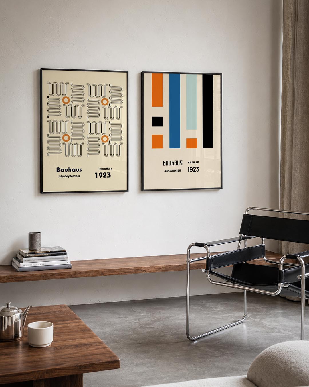 Lijnen en cirkel Posterset