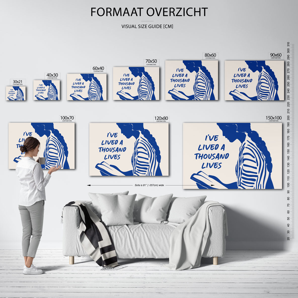 Lezende vrouw Poster