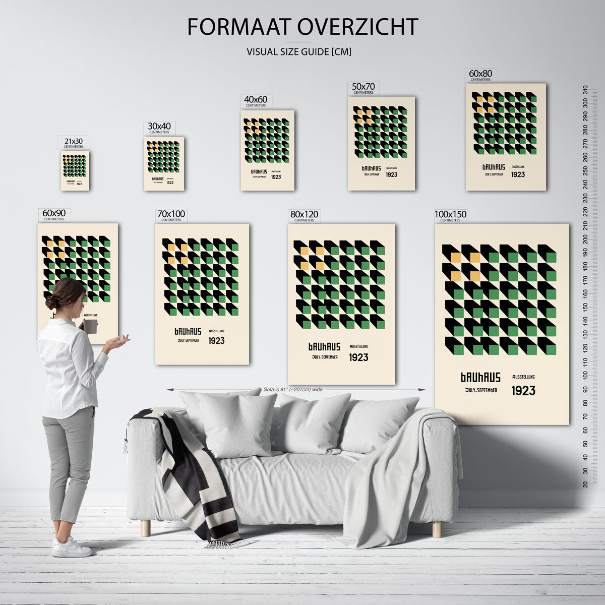 Vorm en schaduw Poster