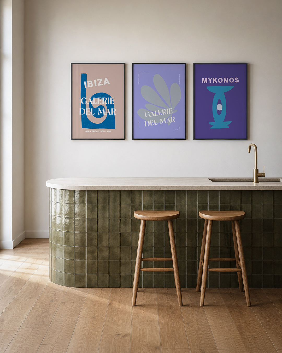 Spiraal en tekst Posterset
