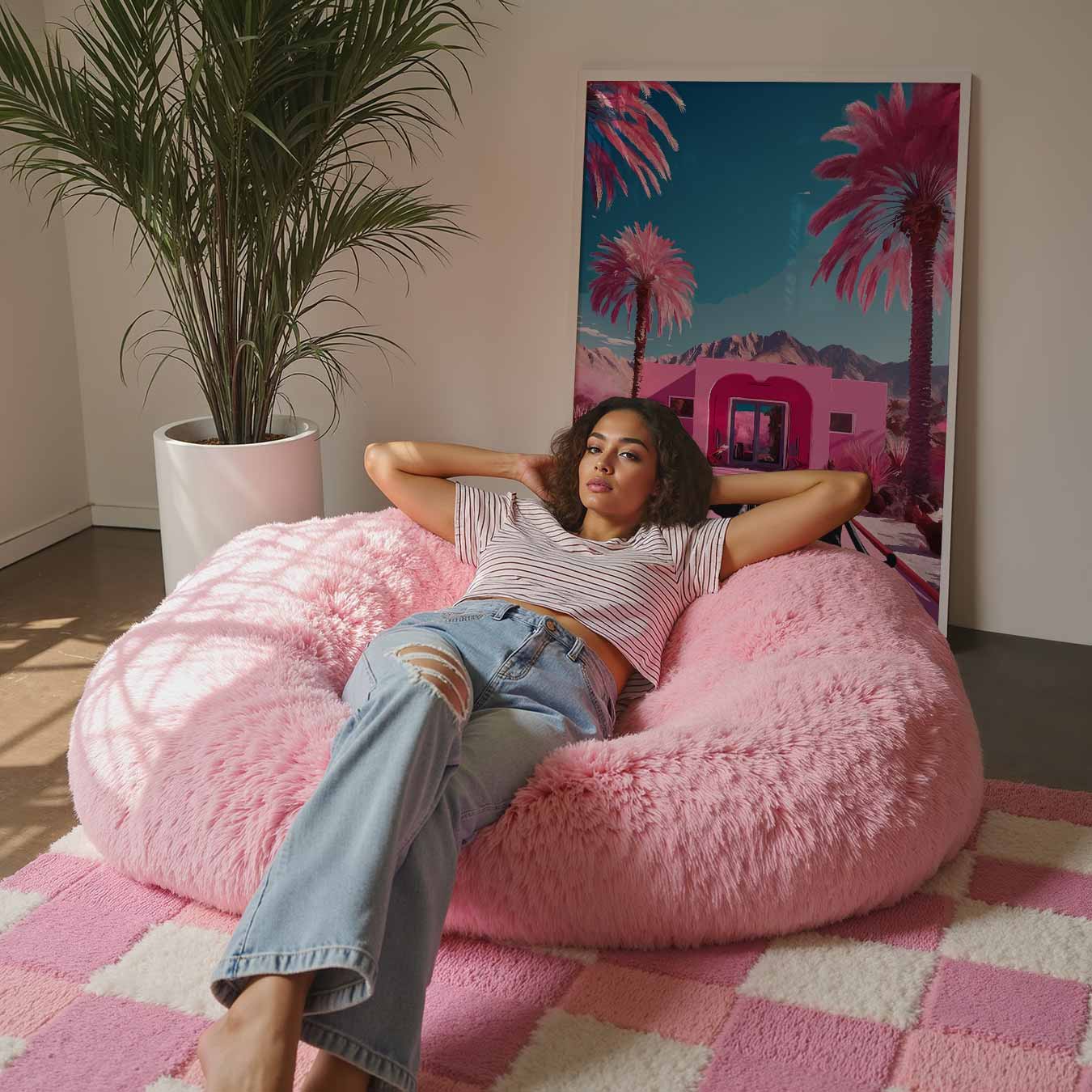 Stralende Roze Panter Poster-WallArtistic