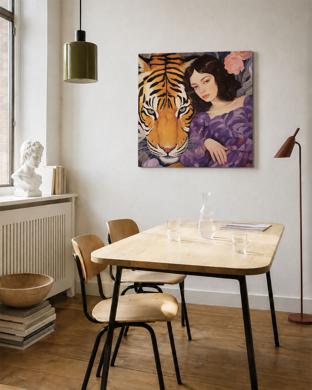 Dromerige tijger Kunstwerk