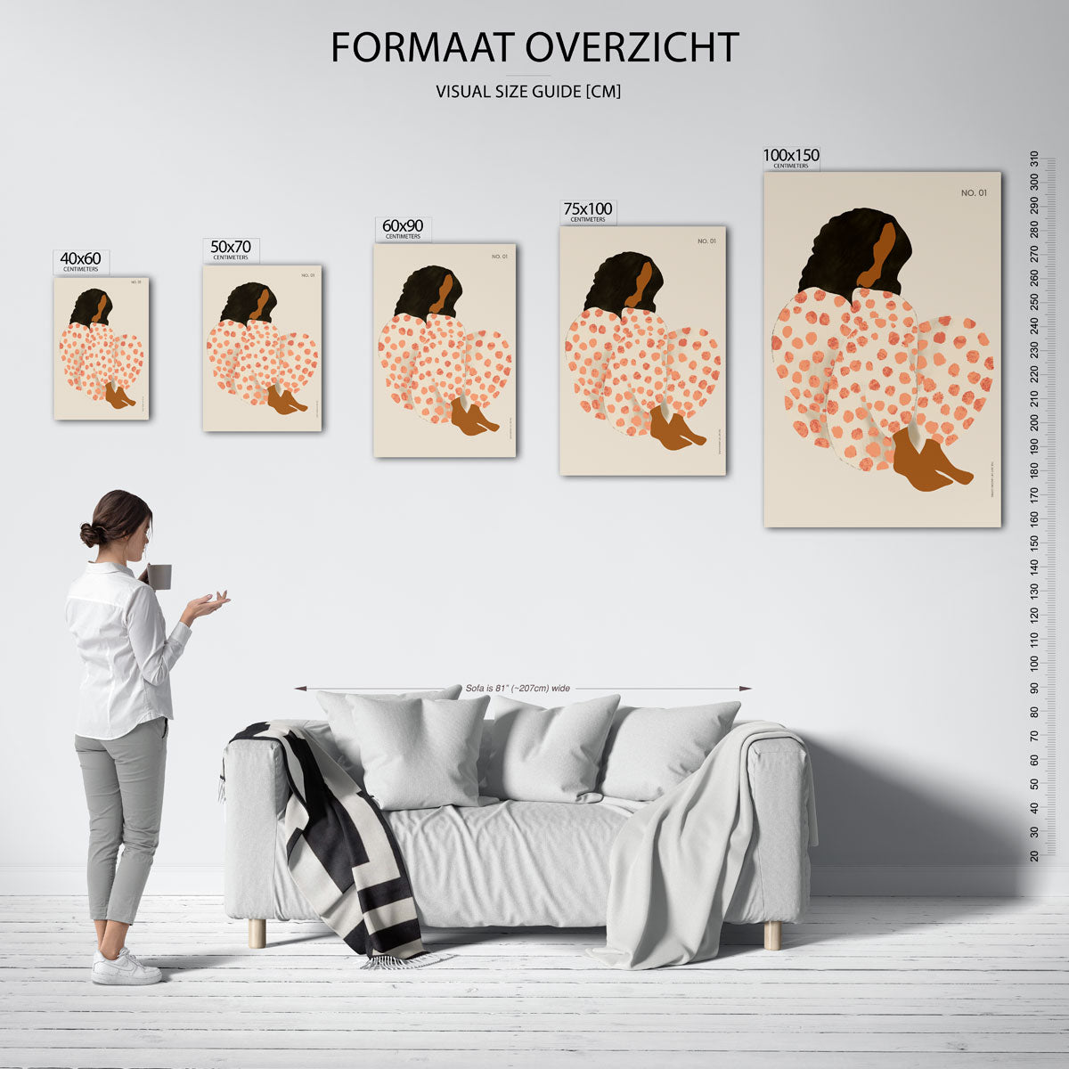 Gestileerde vormen Kunstwerk
