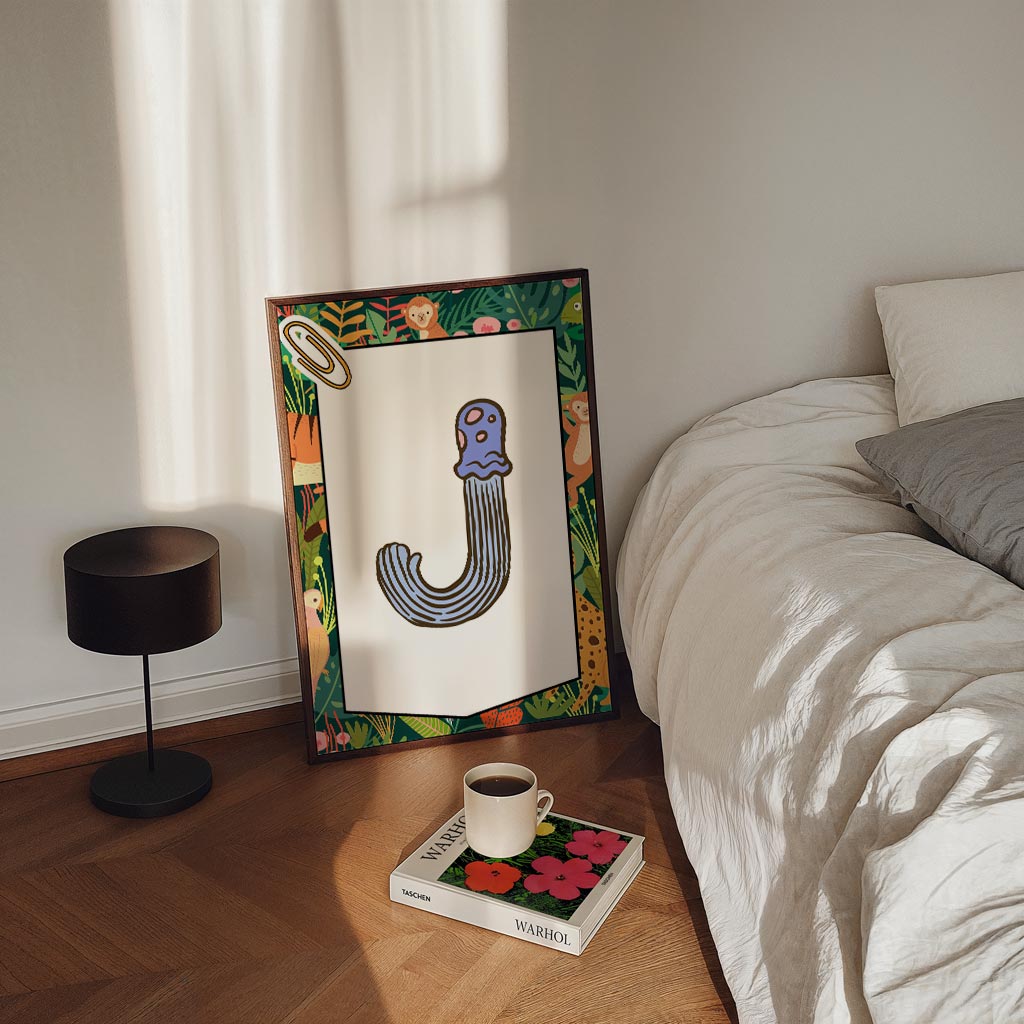 Speelse Jungle Dieren Poster-WallArtistic