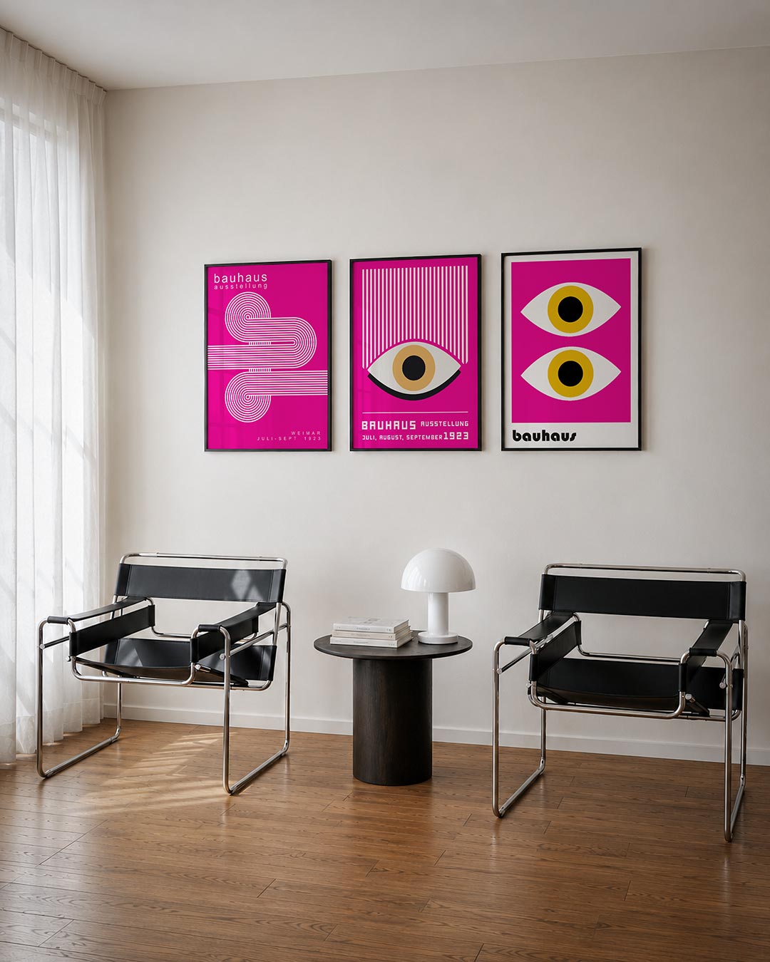 Lijnen en cirkelpatronen Posterset
