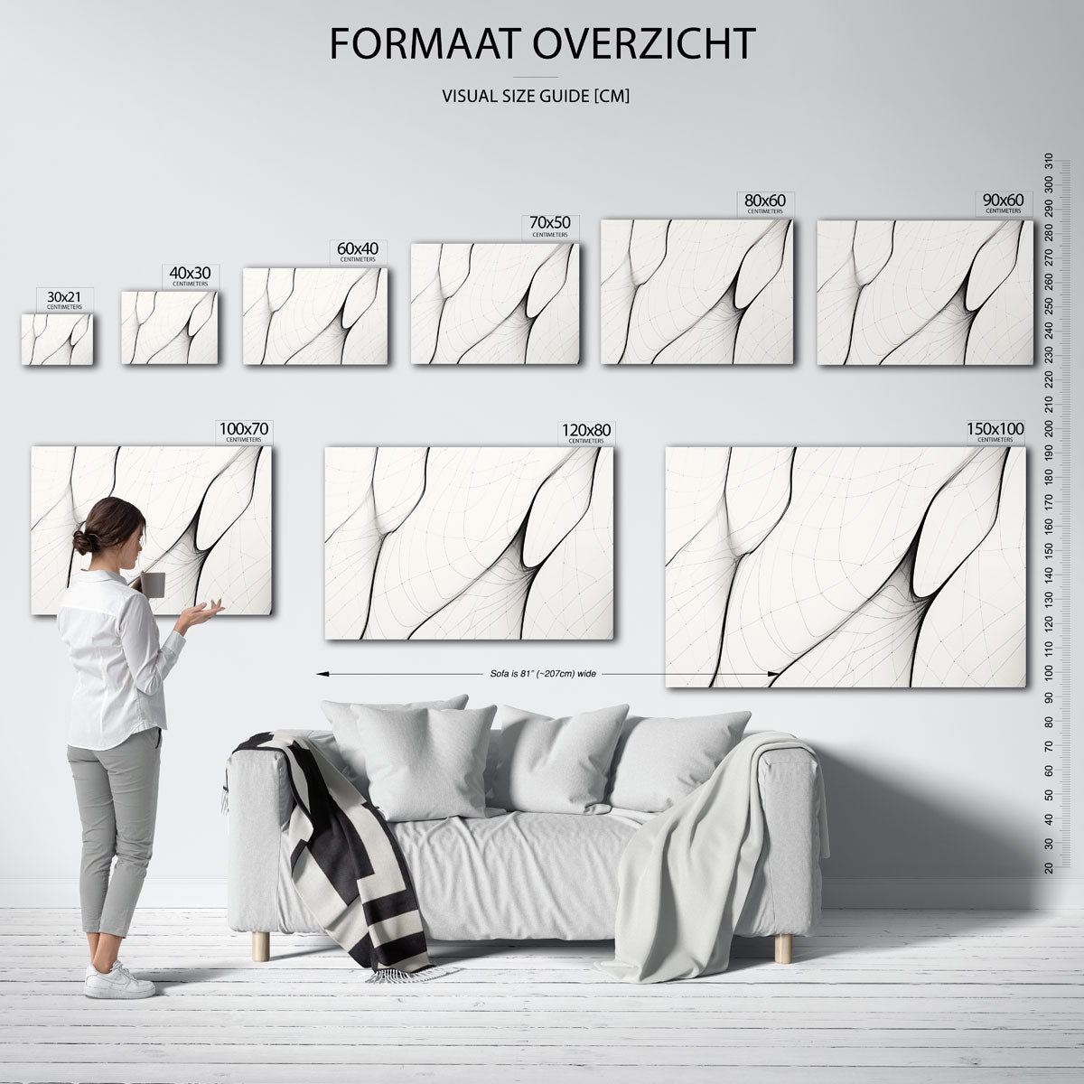 Abstracte lijnen Poster