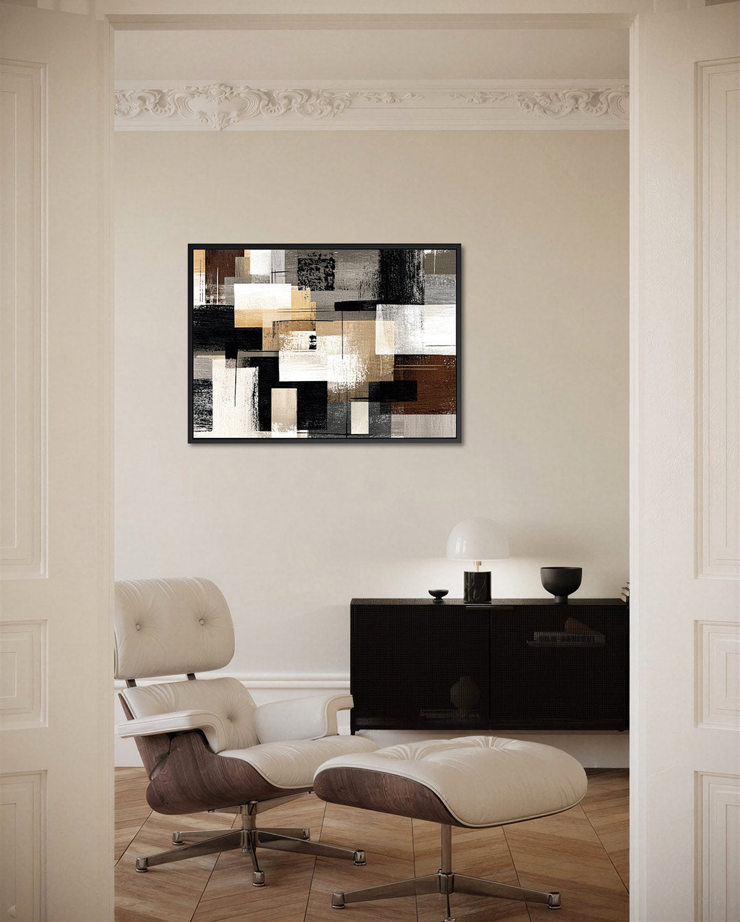 Geometrische compositie Kunstwerk