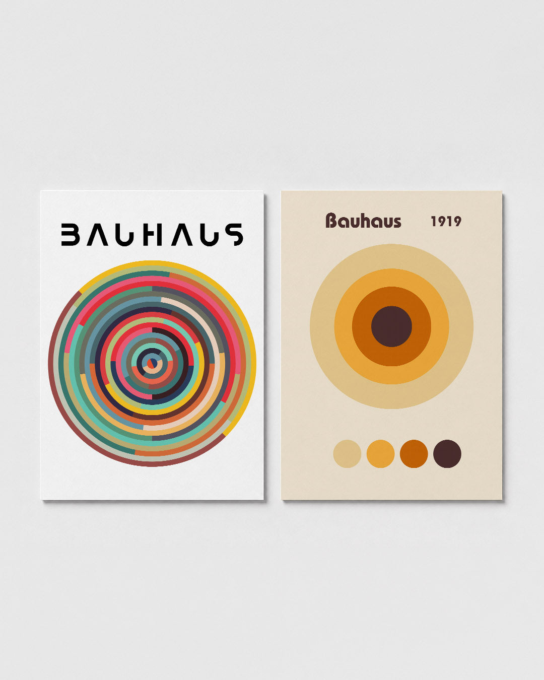 Cirkelritme en kleur Posterset