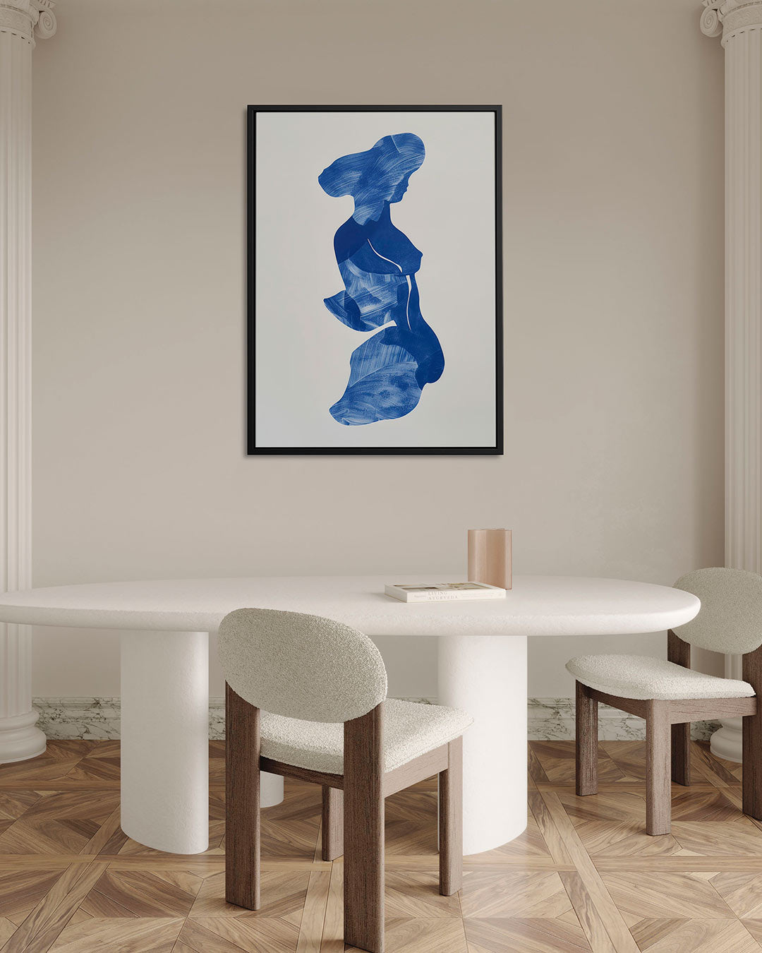 Gestroomlijnde silhouet Kunstwerk