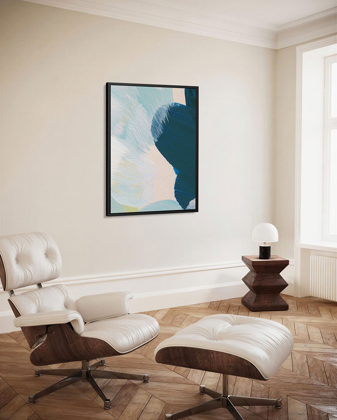 Dynamische kleurencompositie Kunstwerk