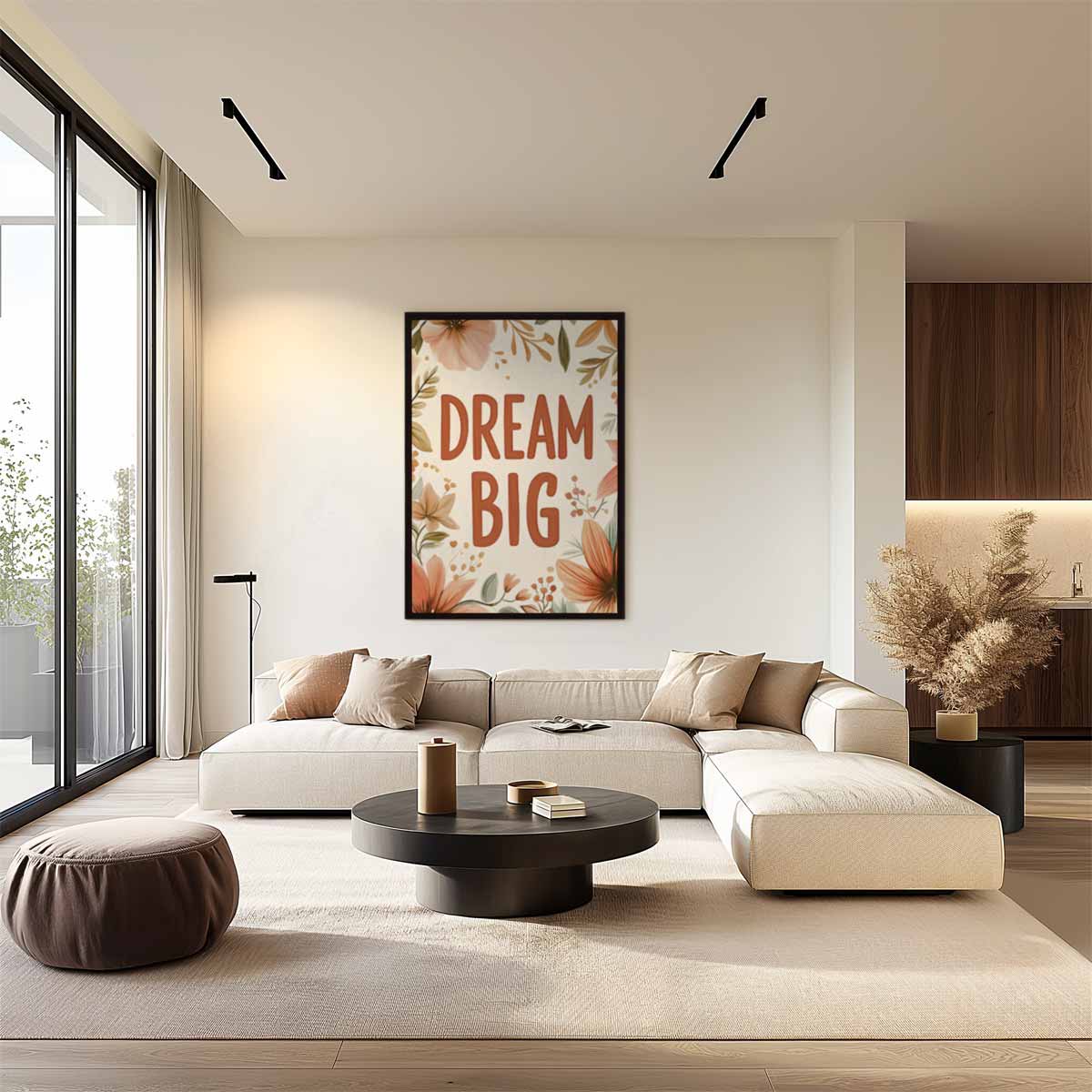 Dromerige Bloemen Inspiratie Poster Kunstwerk-canvas-dibond-plexiglas-wanddecoratie-WallArtistic