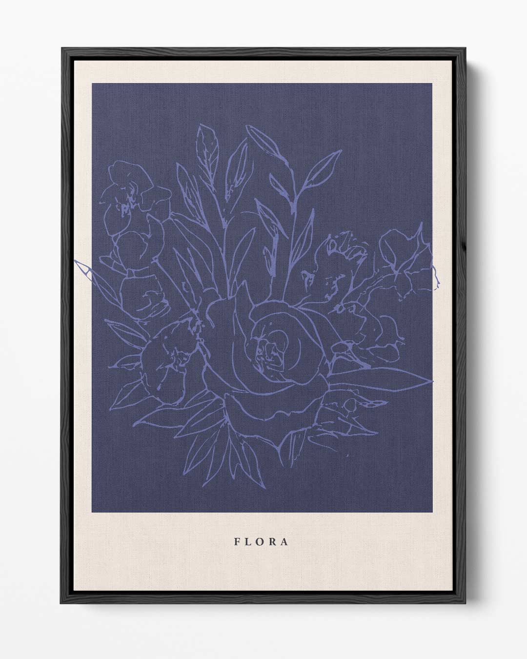 Flora Bloementekening Kunstwerk-canvas-dibond-plexiglas-wanddecoratie-WallArtistic