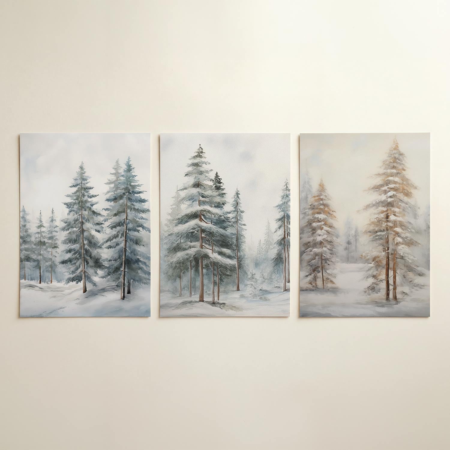 Winterse bomen Posterset