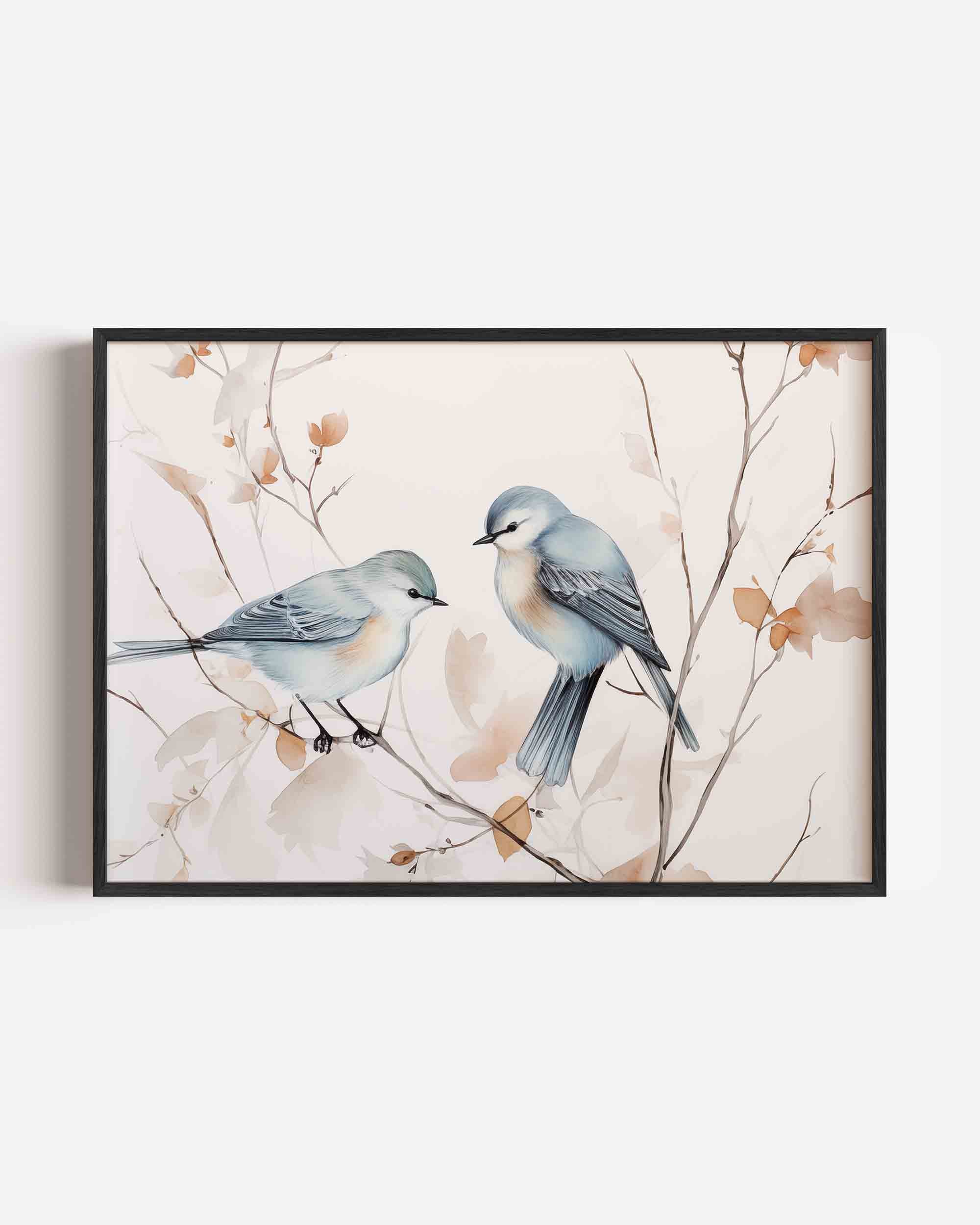 Vogels op tak Poster
