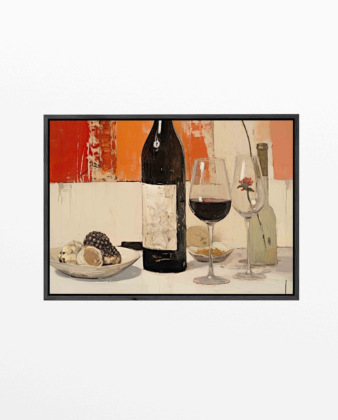 Wijn en stilleven Kunstwerk