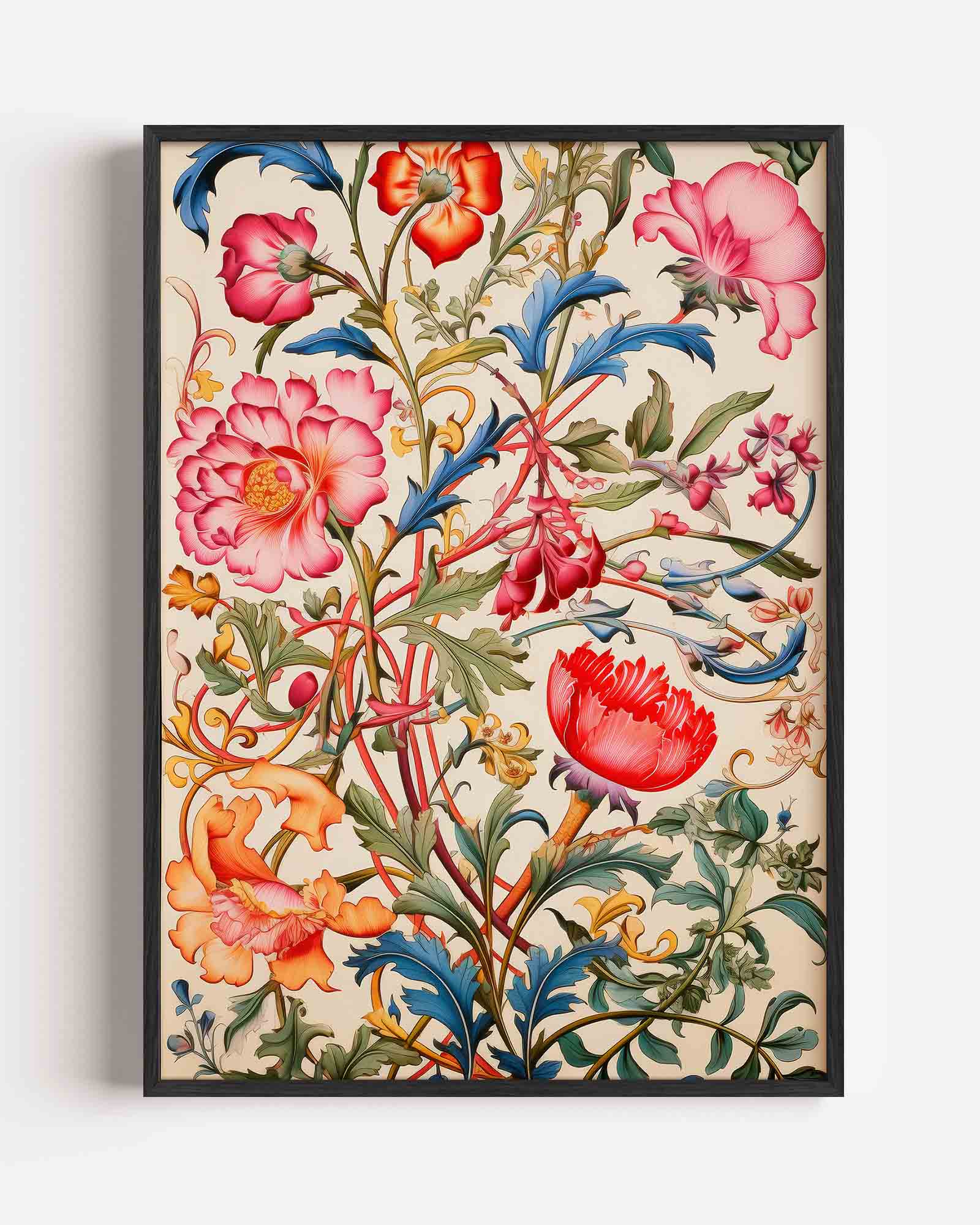 Bloemen en bladeren Poster